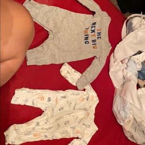 Two newborn sleepers with built in gloves